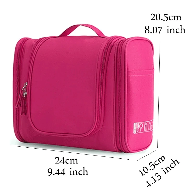 Travel Wash Bag Large Capacity Cosmetic Pouch Water Repellent Portable Sort Storage Multifunctional Suspension Bathing Bag 6