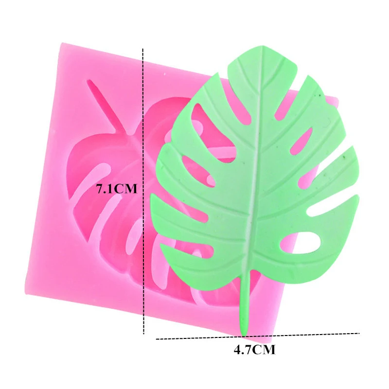 Leaf Monstera Fondant Cake Decorating Sugar Craft Plunger Cutter Flower Mold cookie cutters Biscuit Cake 4pcs