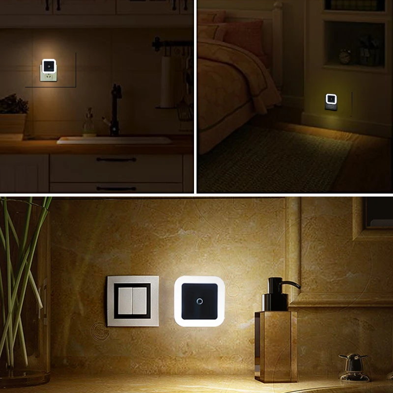 Auto Sensor Night LED Light Indoor Hallway Bedroom Living Room Stair Lamp night light led night light led night lamp