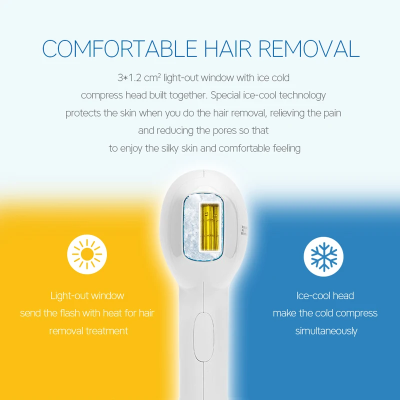 Lescolton 3 で 1 ipl 脱毛氷冷脱毛器永久レーザー家庭用ビキニ