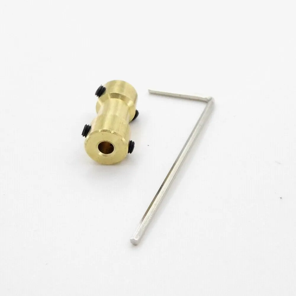 2/2,3/3/3,17/4/5/6mm Motor Wellenkupplung Koppler Stecker Hülse Adapter Messing Übertragung Joint Für RC Boot Auto Flugzeug – Detail 5