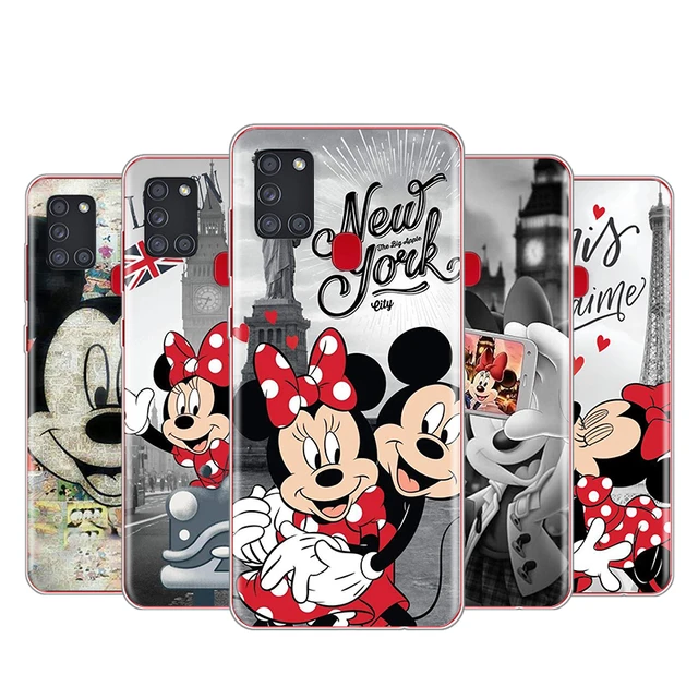 Silicone Phone Case For Samsung Galaxy S21 5G Plus S 21 FE Ultra Cover  Mickey Minnie