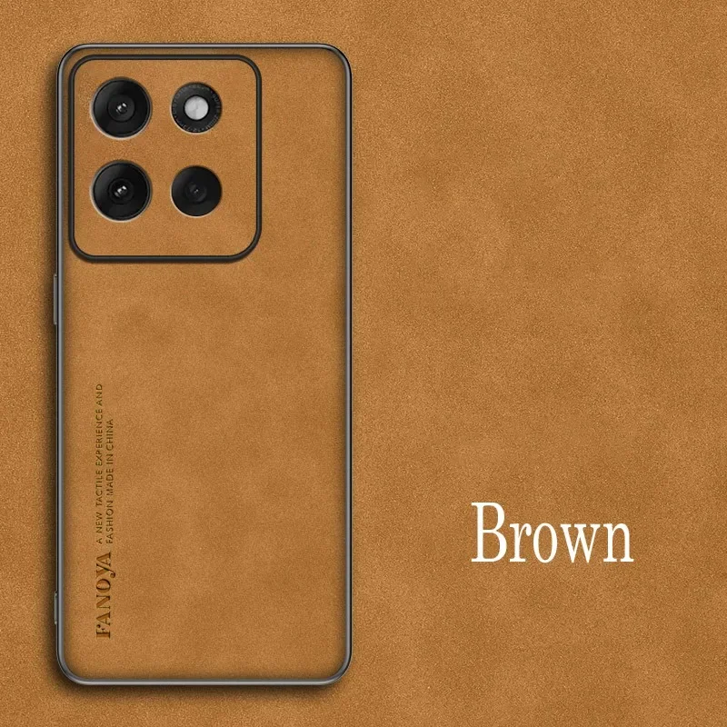 Sheepskin PU Leather Shockproof Matte Case with Soft Frame Bumper
