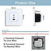 BSEED 65W PD Fast Charge Module Quick Charge Socket Part 1/2 USB Type-C 20W Wall Phone Charger Plug Support BSEED Frames - Image 2