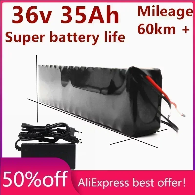 

36V 35000mAh Battery e bike Battery Pack 18650 Li-Ion Battery 500W High Power and Capacity 42V Motorcycle Scooter with Charger