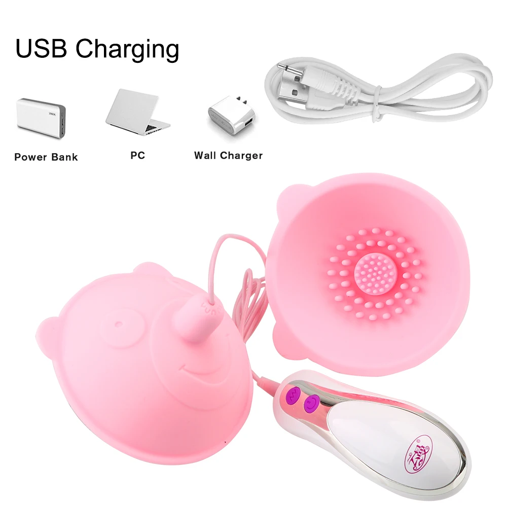 Electric Breast Pump Tongue Lick Nipple Sucker Vibrator Breast Enlarge  Massager Sex Toy for Woman Nipple Suction Cups Vibrator - AliExpress