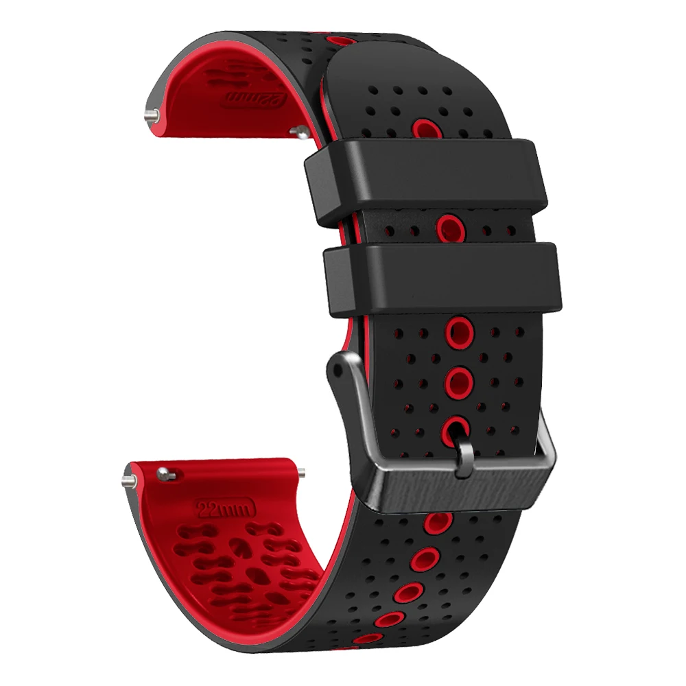 Chofit Replacement Silicone Strap For Polar Vantage V2 - Two-Tone Sport Wristband (Fits 5.5"-8.7" Wrists)