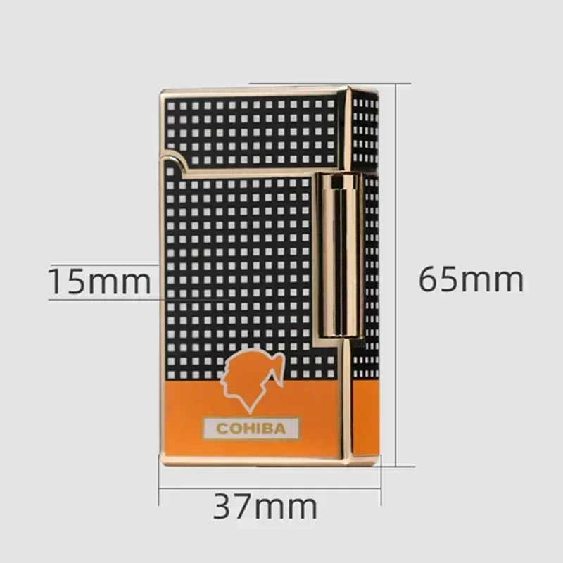 New Cohiba Cohiba Langsheng Lighter in Stock Windproof Inflatable Direct Charge Cigar Igniter Opener Gift Portable Small Tool 6