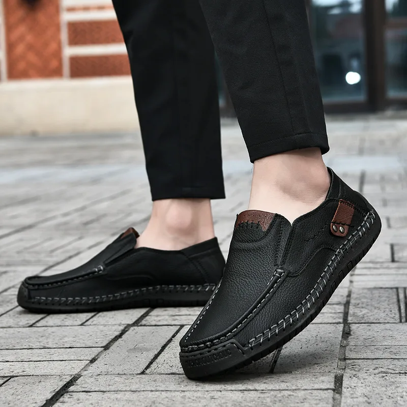Mocasines Planos Informales Cómodos Para Hombre, Zapatos De