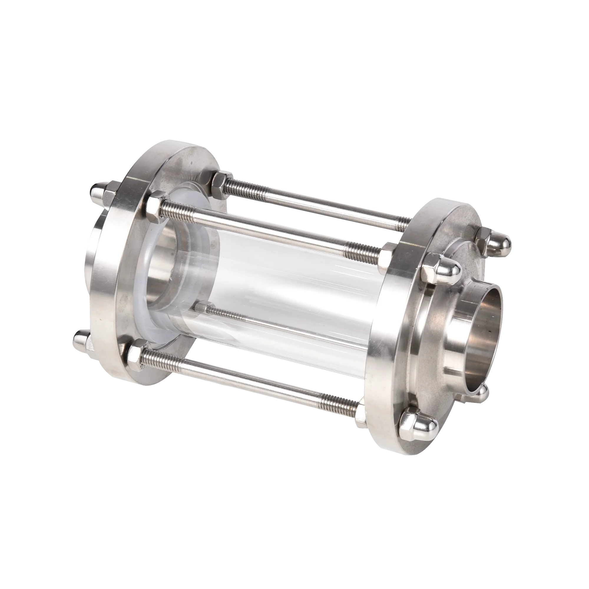 

DN80 Beer Making Stainless Steel Tempered Glass Tri Clamp Tubular Straight Through Sanitary Sight Glass