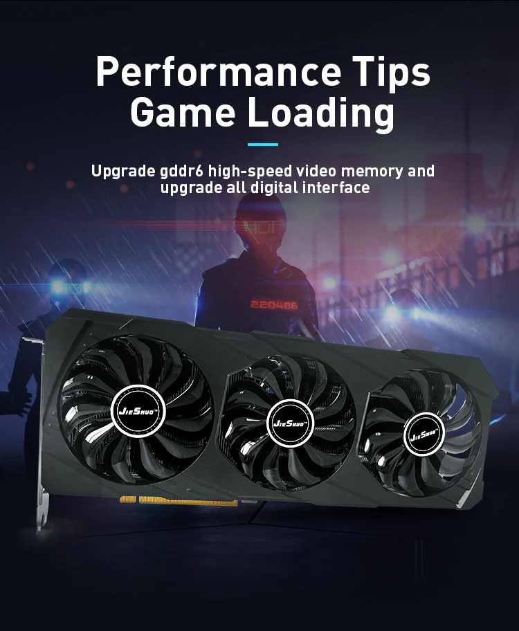 RX 5700xt Dual fan desktop game vga radeon gpu amd RadeonRX5700XT ELSA Graphics Card GDDR6 cardMining can reach 53-54mh gpu pc