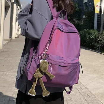 HOCODO Zaino da donna Moda femminile Nuovo zaino Zaino per laptop unisex di grande capacità Zaino da donna in nylon Borsa da studente carina