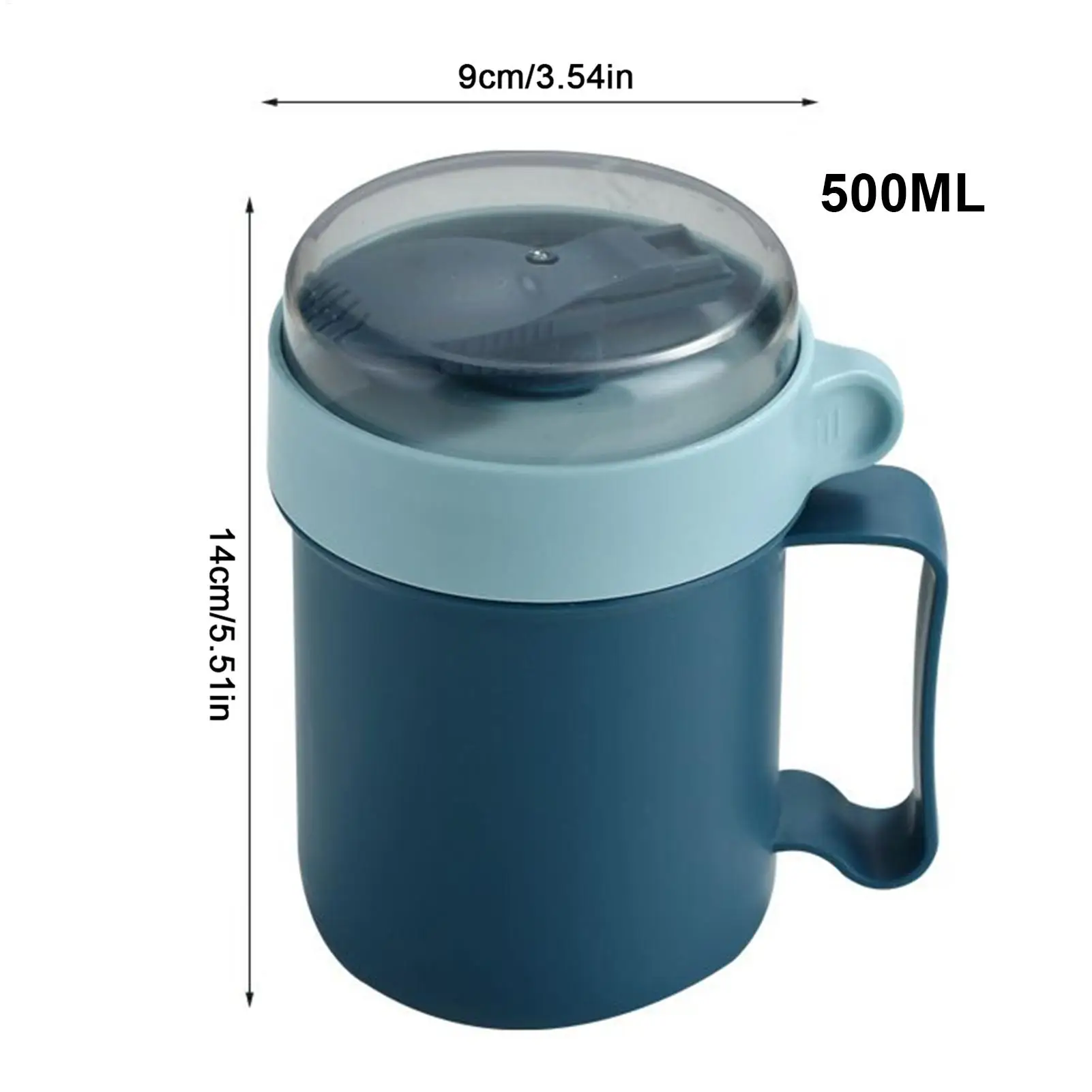S9d4a20c234a544b7a3f81a1d63e96350q küchexyz.de Best Price | Fast Delivery |Quality Product Portable Breakfast Cups 500ml Oatmeal Cereal Nut Yogurt Salad Cup with Lid Spoon School Lunch Box Microwave for Kitchen Tools