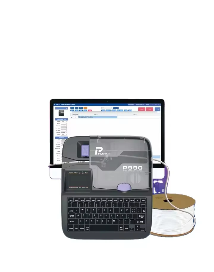 P990 케이블 라벨 프린터, 열수축 튜브 및 케이블 태그 프린터 (전선 마킹, 바코드 라벨 및 식별 인쇄용)