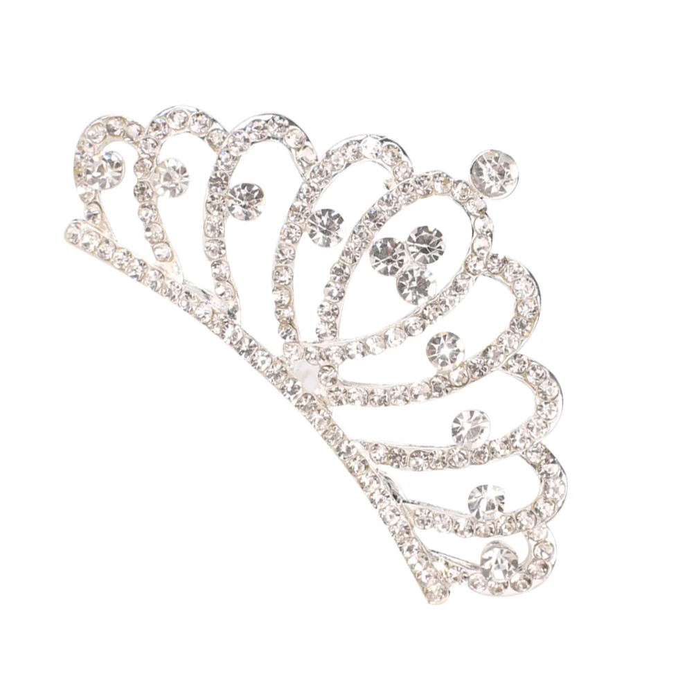 

, Rhinestones Tiaras and Crowns Metal Rhinestone Tiara Shiny Hair Comb for Performance Party