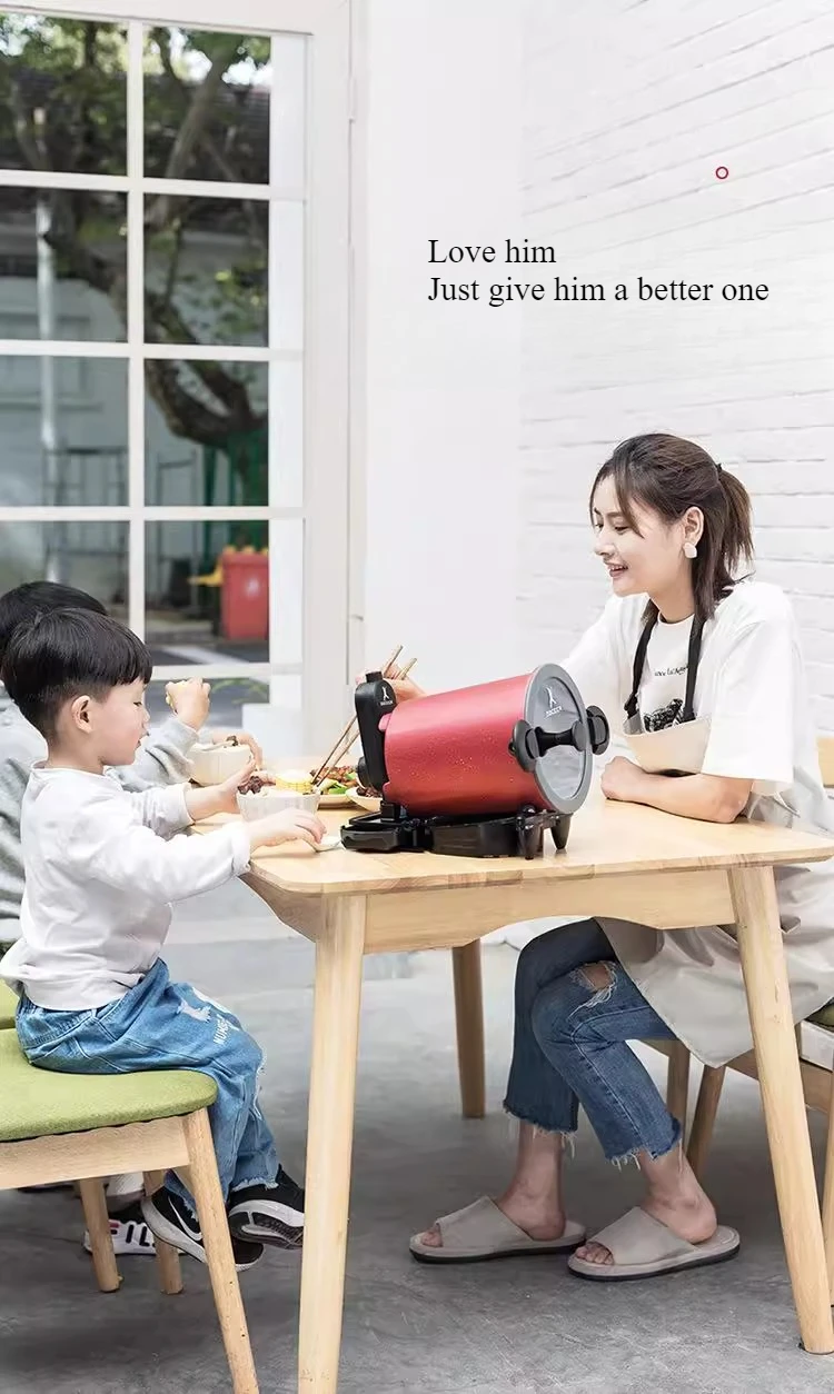 Description Picture 6 of item360Â° Intelligent Rotating Outdoor And Home Cooking Machine  Cooking Machine Fried Rice  Fried Noodle Machine