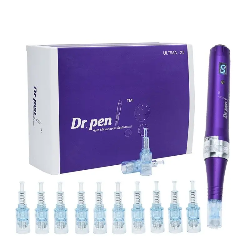 Dr Pen X5 Derma Pen Wireless Derma Pen Microneedling Machine 12 Cartuccia Micro Needle Rolling System Kit Punta Cartuccia Vite