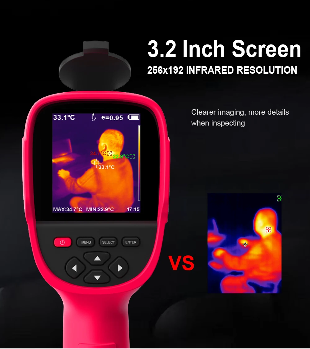 ET692C 256*192 25Hz Handheld Infrared Thermal Imager Visible Light Fusion PCB El