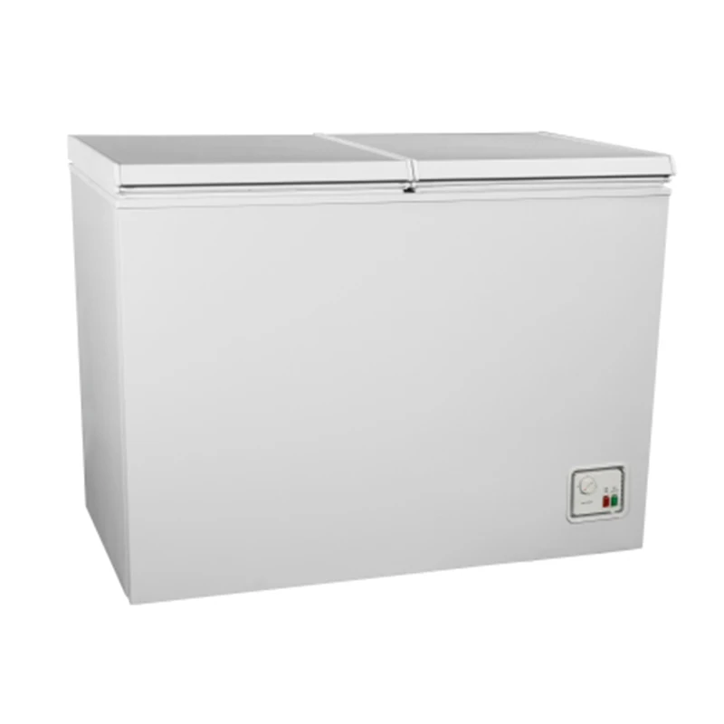 BD-350 CB Approved Top Open Single Door Deep Chest Electric Freezers With Lock LED Light Single Temperature Big Propane Freezer