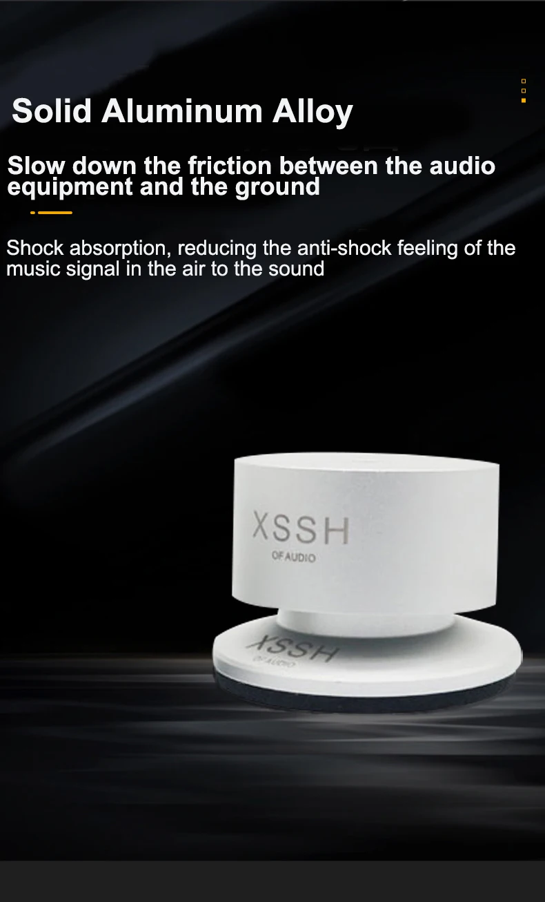 Neue Upgrade XSSH YIVO Audiophile Schock Spikes Frühling Dämpfung Pad HIFI Lautsprecher Spike Audio CD Verstärker ALUMINIUM ISOLATION FÜßE – Detail 7
