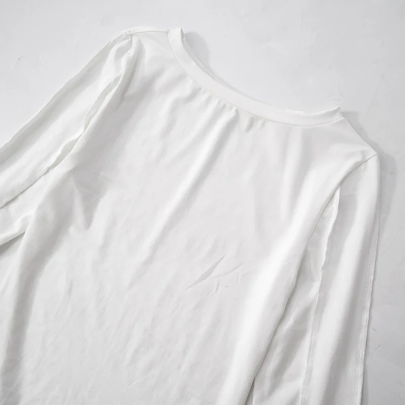 Camiseta interior de retazos de moda para mujer, top de cintura alta, liso, ajustado, informal, irregular, fruncido, ropa de calle para mujer, camiseta para viajar al trabajo