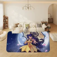 Cartoon S-Sai-lores Girl Moon Floor Mat Cheaper Anti-slip Modern Living Room Balcony Printed Bedside Mats 2