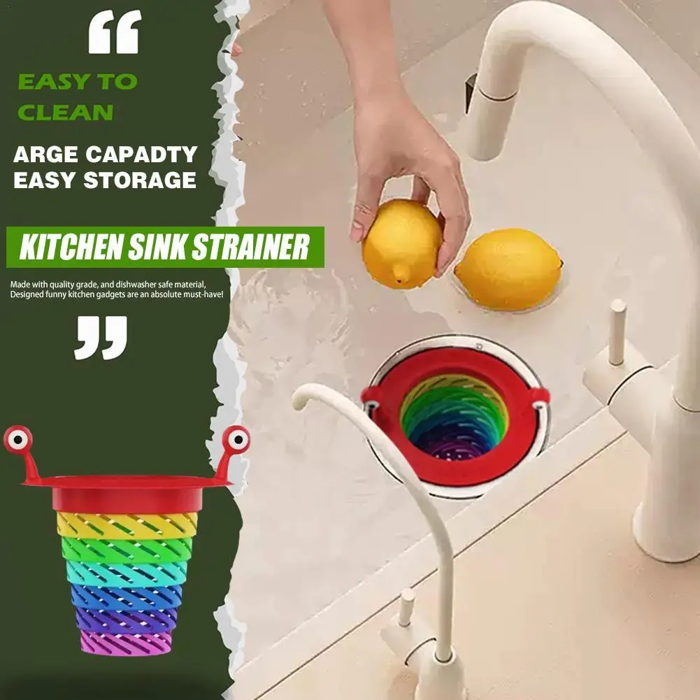 

Радужный Силиконовый Сетчатый Фильтр для кухонной раковины
