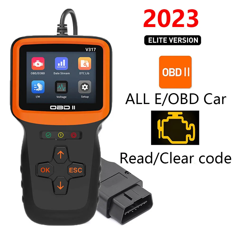 

Eobd Obd 2 obd2 scanner automotive professional Diagnostic tool Check Car Engine Fault Light Code Reader Vehicle Reset Clear