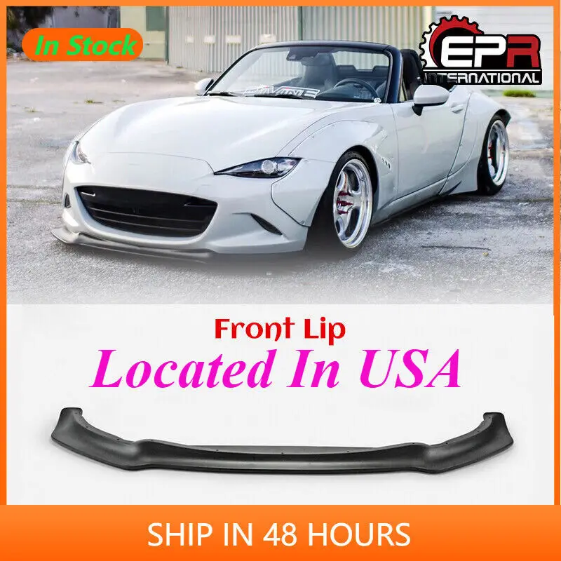 

For MX5 ND5RC Miata Roadster RB Type Fiberglass Front Lip Splitter Front Skirt