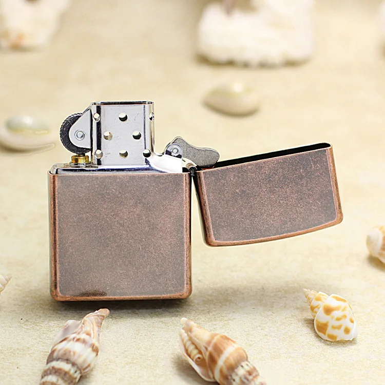 Genuine Zippo oil lighter copper windproof 88th anniversary red copper