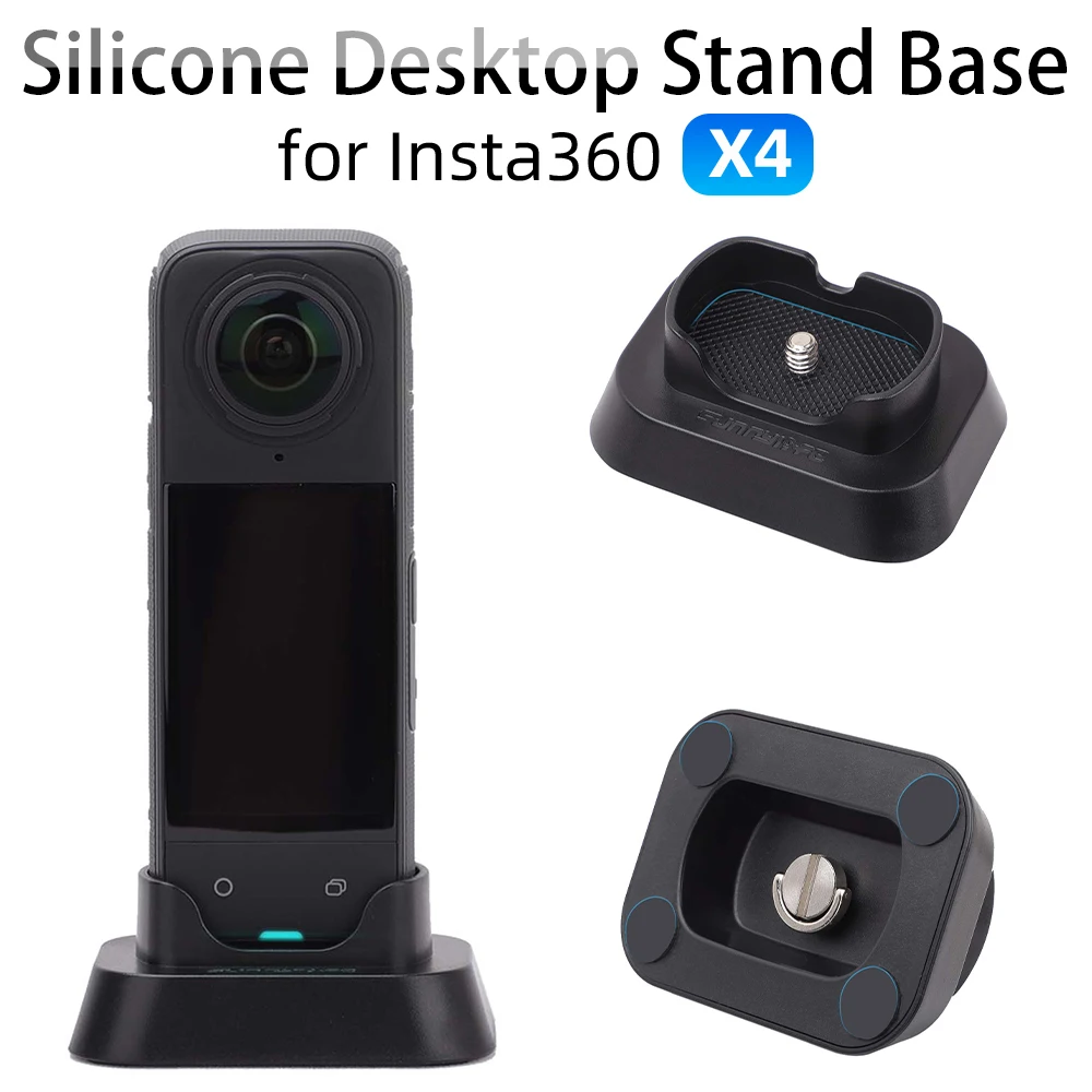 

Desktop Base Holder for Insta360 X4 Non-Slip Fixed Desktop Stand Base for Insta 360 X4 Desktop Mount Camera Accessories