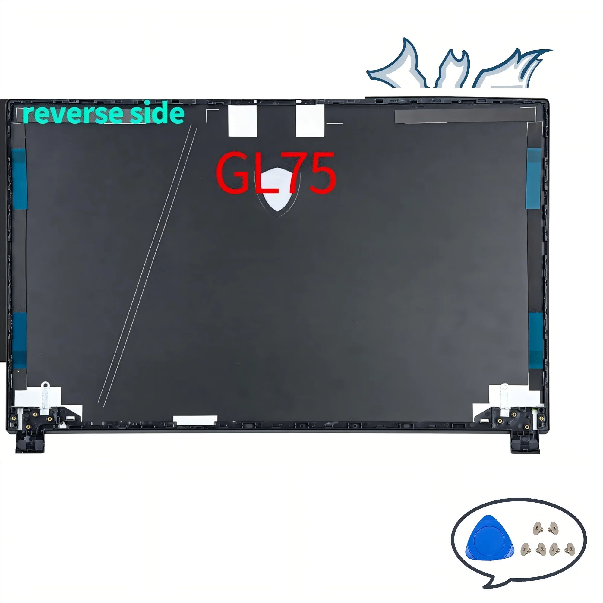 GE75 Raider 8RE GP75 GL75 MS-17E2 17E5 17E7 9SE 9SD 9SF 노트북 부품 LCD 백커버 베젤 힌지 금속 하우징 교체품