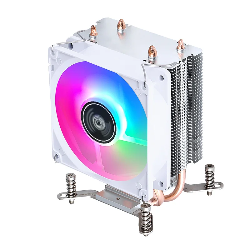 Tower Type Radiator Processor 2/4/6 Heat Pipe Air-cooled CPU Cooler White Fan mute Install slots LGA2011 2066 2099 xeon x79 x99 6