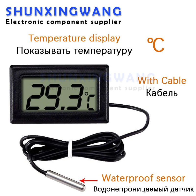 1/2PCS Digital LCD Indoor Convenient Temperature Sensor Humidity Meter Thermometer  Accurate Hygrometer Gauge Room Thermometers - AliExpress