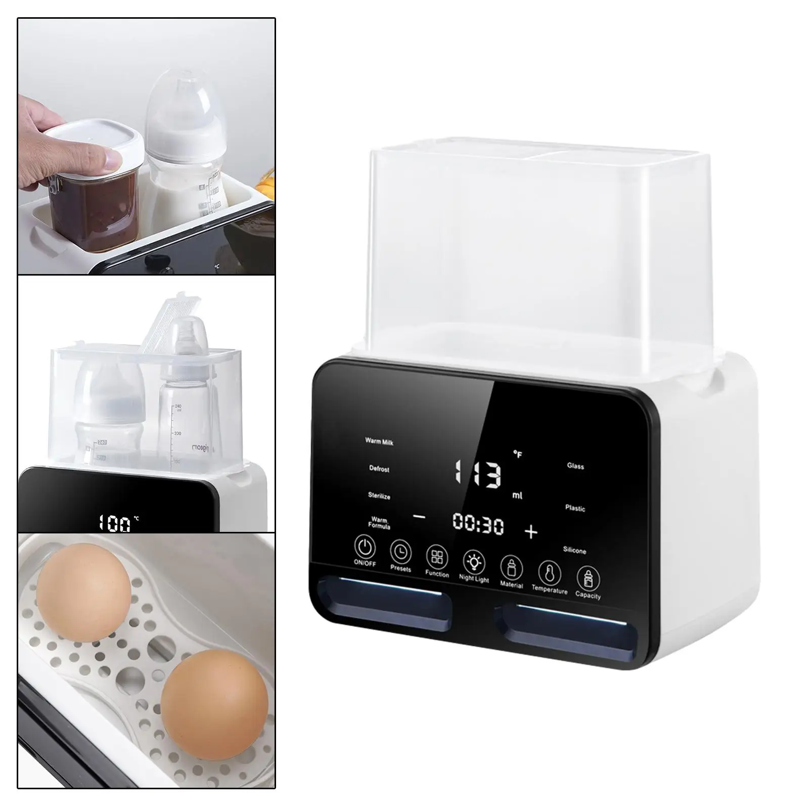 Dual Bottle Baby Feeding Heater Food Heater Night Feeding Warmer Milk Bottle Heater for Twins for Car Indoor Outdoor Travel Home