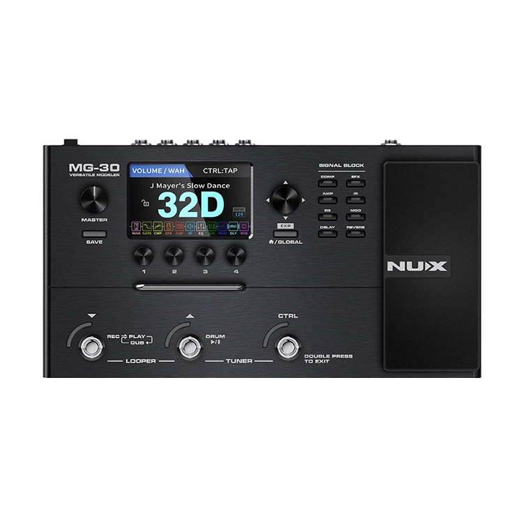 Hot Nux Versatile Modellator Guitar Processor Mg-30 Professional High Quality Multi Guitar Effects Pedal Box Per Chitarra Elettrica