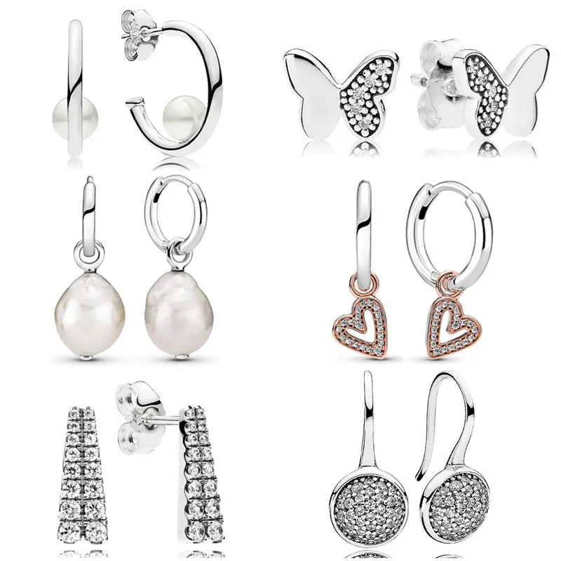 

Женские серьги из серебра 925 пробы, с жемчугом