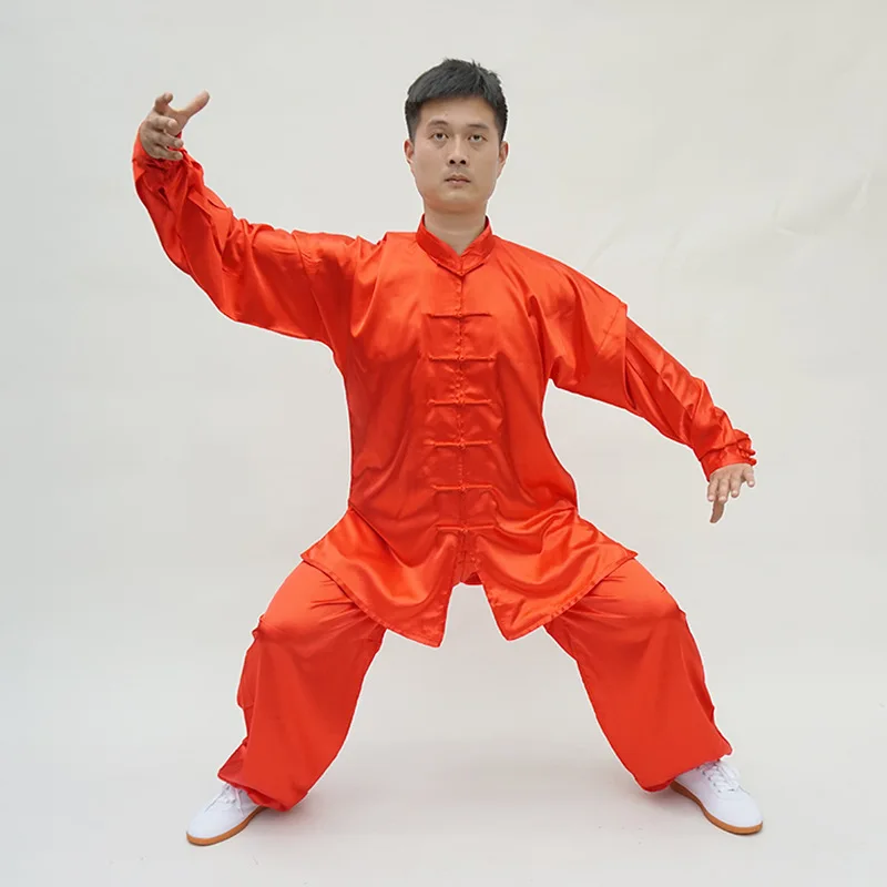 USHINE Tai Chi suit Spring summer autumn and winter team competition Tachi boxing Uniforms Silk Imitation Performance servi