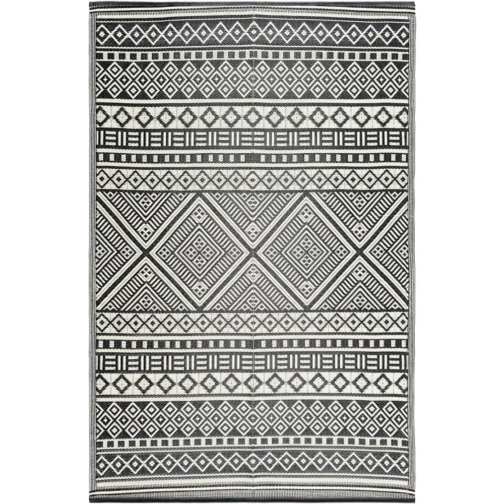 

Outdoor Rug, Waterproof Boho Reversible Plastic Straw Rugs Bohemian Outdoor Carpet, Outside Mat, Patio Rug