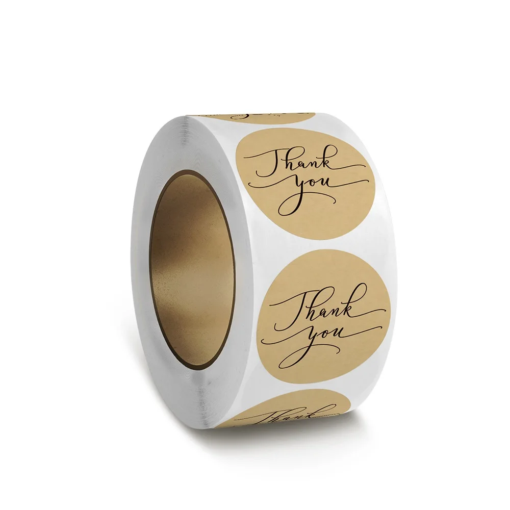 

50-500pcs kraft paper sealing, baking labels, gifts, handmade stickers, handicrafts, holiday gifts, packaging, decorative