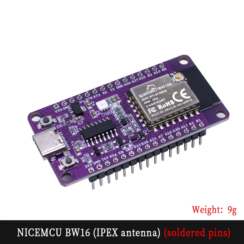 MINI BW16 Development Board RTL8720DN Dual Band WiFi Bluetooth BLE Module CH340 Chip Demo Board