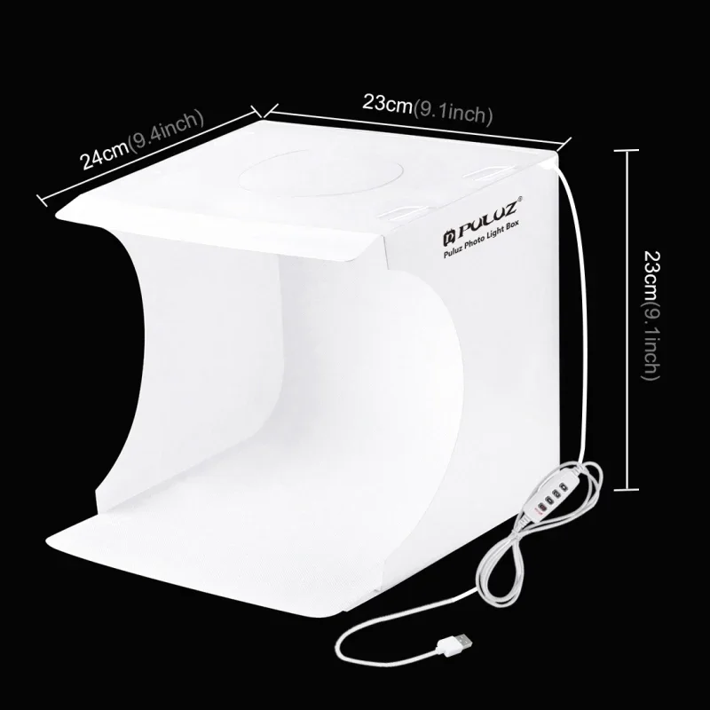 Puluz Mini Lightbox Folding Portable Photo Studio Box Photography Softbox Light Box Studio Shooting Tent Kit With 6 Backdrop