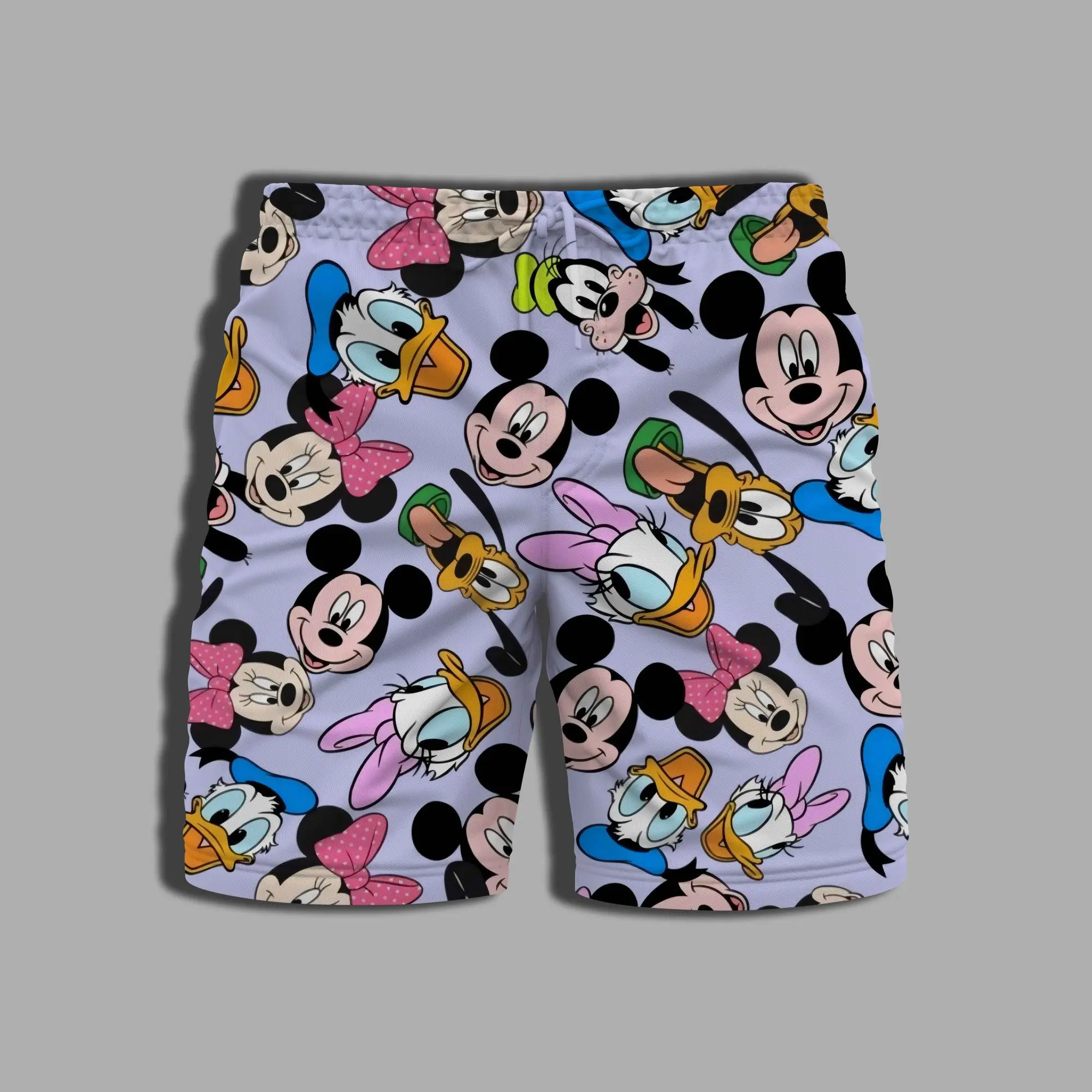 Swim Shorts Men Whole Swimsuit Summer Beach Bathing Suit Man Printing Mickey Men's Clothing Gym Minnie Mouse Pants Disney Male 5