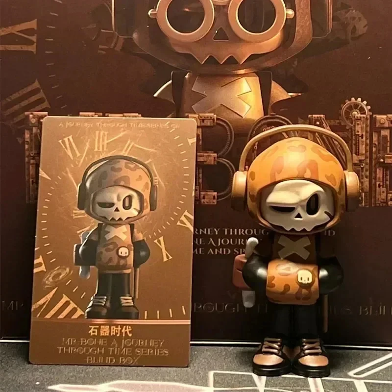 Bone Mini V2 Generation Times Travel Series Caixa Cega Figura de ação Bonecas de vinil Decoração de mesa colecionável legal na moda