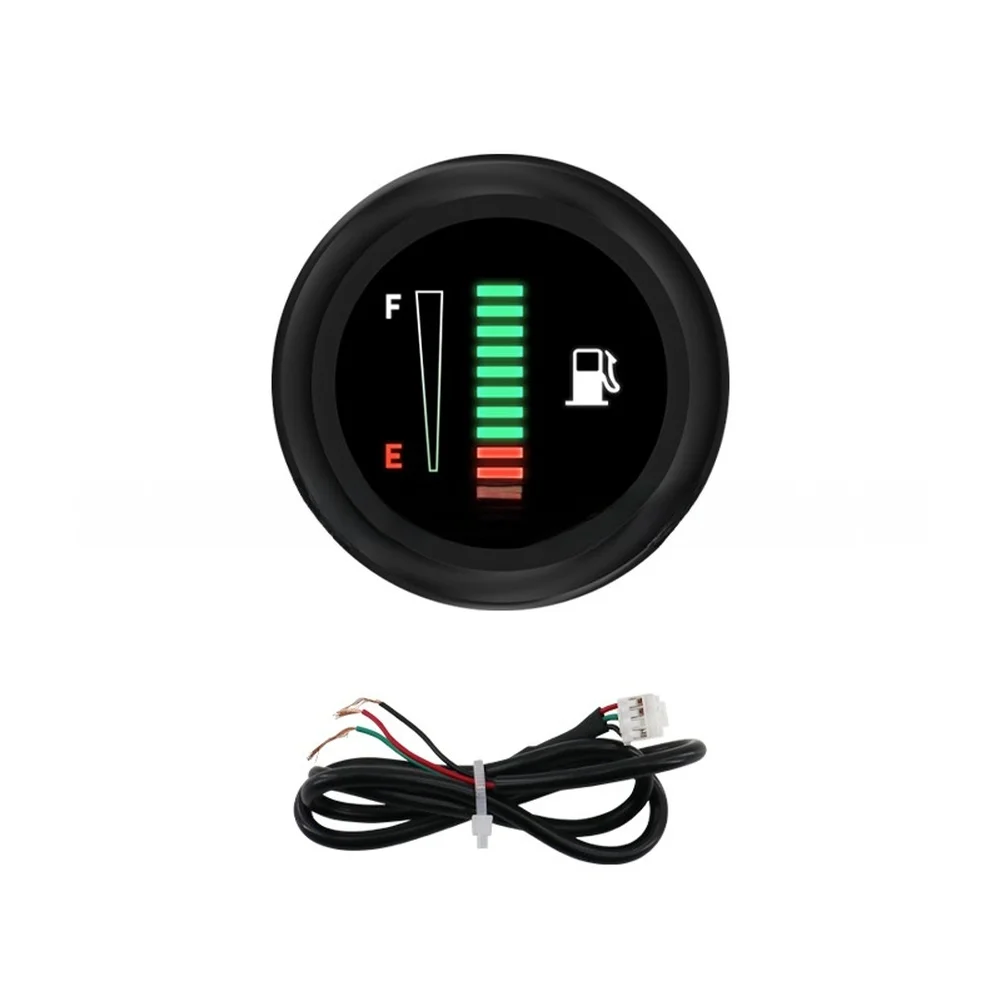 대부분의 12V 자동차, SUV, 트럭, 밴 및 오프로드 차량용 52MM LED 연료 레벨 게이지 키트 자동차 개조 부품