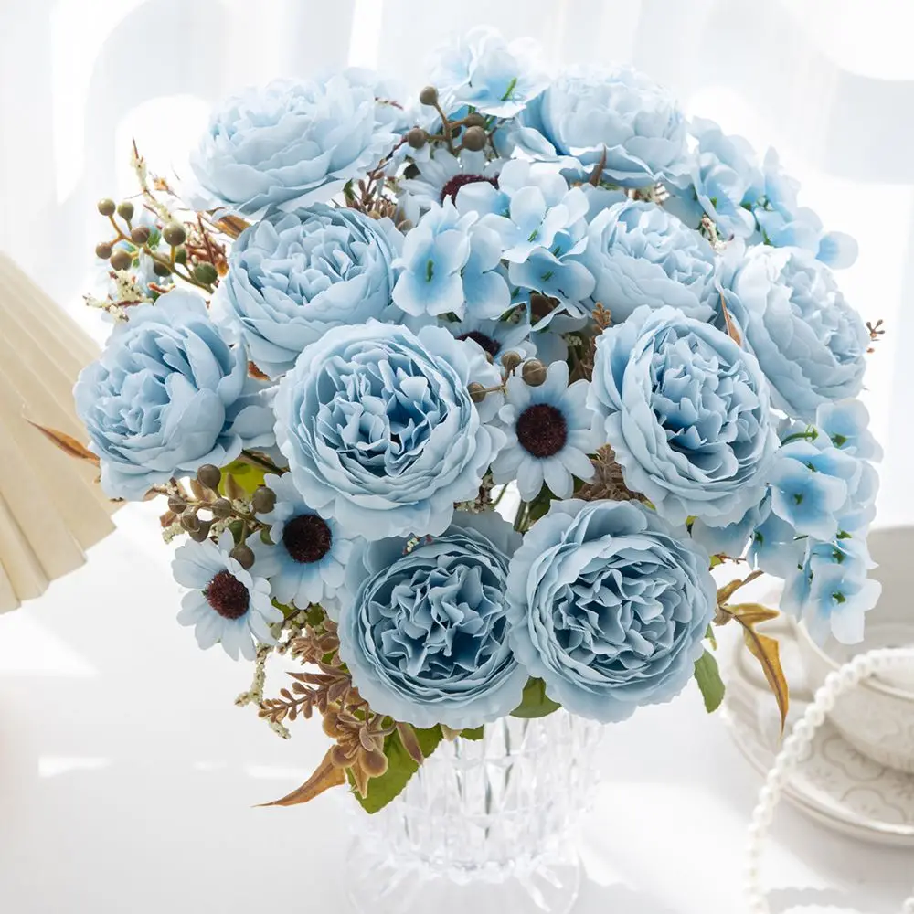 Künstliche Blumen, Seide, persische Pfingstrose, Outdoor, Garten, Festival, Hochzeit, Brautsträuße, Zuhause, Zimmer, DIY, Kunst, Geschenkbox, Scrapbook-Dekor – Detail 6