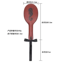 38.5cm Ellipse Paddle Thickening Riding Crops Flogger Horsewhips Spikes Leather 15.5cm Wide Spanking Paddle Slapper 2