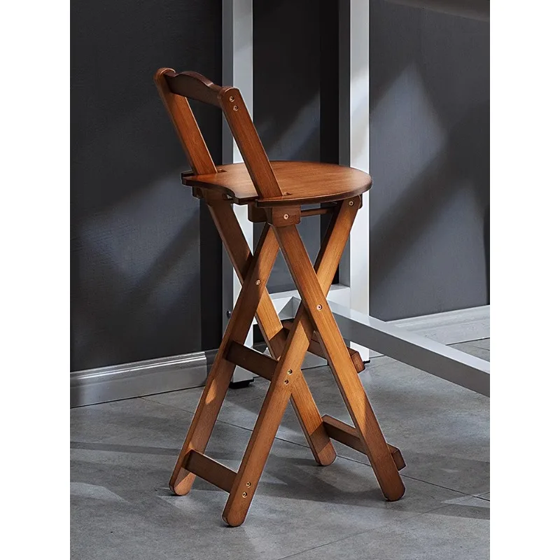

Folding stool small stool Mazar sturdy household portable space-saving high stool.