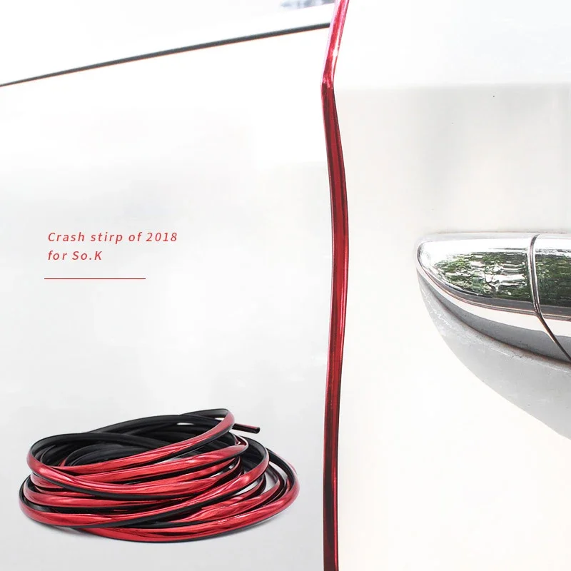 Universal 5 M Creative Modification Automobile Door Body Anti-collision Strip Safety Protection Decorative Rubber Strip Parts