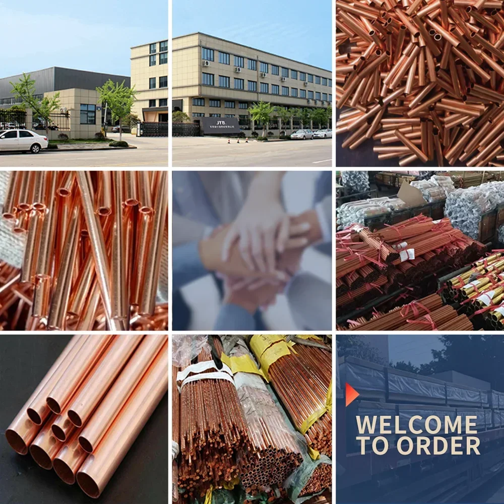 Copper Tube 1mm Wall Thickness 3-30mm OD 300mm 500mm Length Hollow Straight Round Tubule Cooper Tube Piping